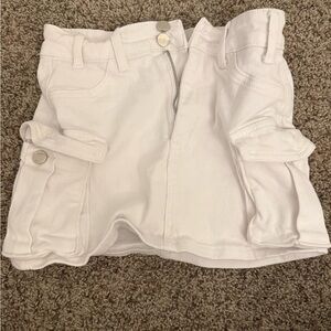 Amazon White Mini Skirt with Pockets